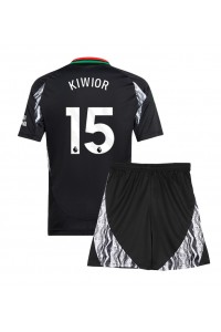 Arsenal Jakub Kiwior #15 Babytruitje Uit tenue Kind 2024-25 Korte Mouw (+ Korte broeken)